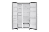 LG 650L Convertible Side-by-Side Refrigerator | Multi-Air Flow, Smart Diagnosis, Shiny Steel | GL-B257JPZ3