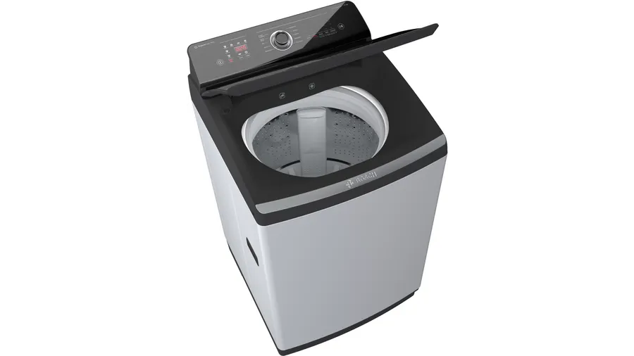 BOSCH 9 kg Fully Automatic Top Load Washing Machine with In-built Heater Silver  (WOI904S0IN)