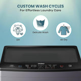 Haier 10.5 Kg 5 Star Fully-Automatic Top Loading Washing Machine HWM105-826S6, Starry Silver