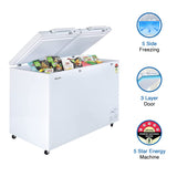 Chest Freezer - Haier 383L 5 Star, in classic White.