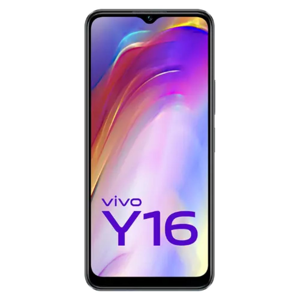 Sleek Sophistication: Vivo Y16 - Stellar Black, 4GB/64GB