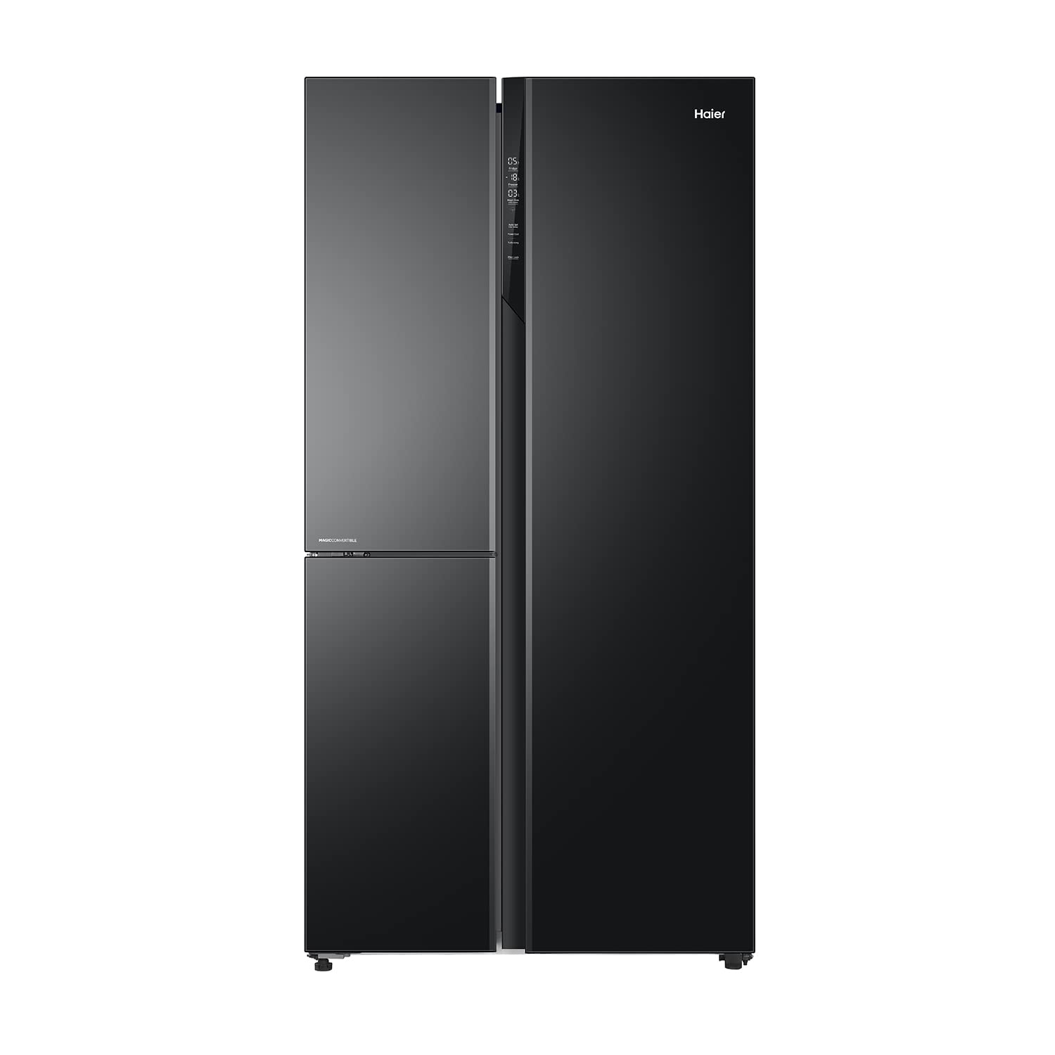Haier 628L Triple Door Fridge (Inverter, Black, Convertible) (HRT