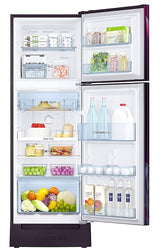 Samsung 236L 2 Star Inverter Frost-Free Double Door Refrigerator (RT28C31429R/HL,Paradise Bloom Purple) Base Stand Drawer)