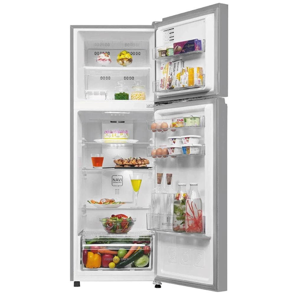 Haier 240L Frost Free Double Door Refrigerator Flat Door Moon Silver 2 Star HRF-2902IEMS-P