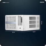 Voltas 1.5 Ton 2 Star Window AC (182FS Pearl, White, Copper Condenser, Fixed Speed)