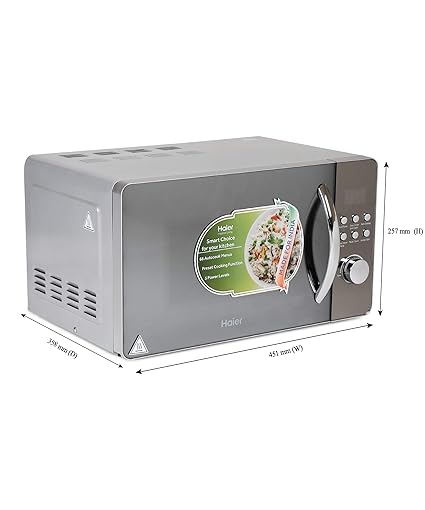 Haier 20 L Convection Microwave Oven (HIL2001CSPH, Silver)