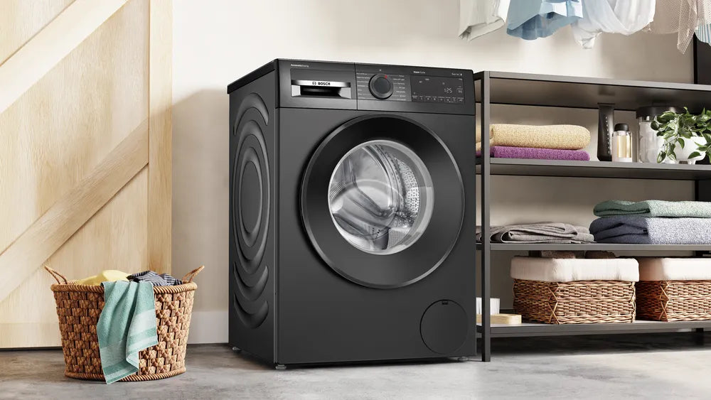 Bosch 9 Kg Fully Automatic Front Load Washing Machine | AI ACTIVE Water Plus, In-Built Heater, 5 Star, Cast Iron Grey | WGA242IRIN