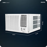 1.5 Ton 2 Star Window AC 182FS Elite – Powerful Cooling, Copper Condenser, Energy Efficient Performance, White