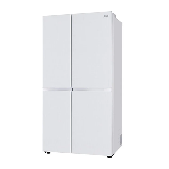 Best Side-by-Side Refrigerator: LG 650L - Convertible, Linen White