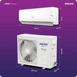 Voltas 1.5 Ton Split AC 3 Star Inverter (183INV Vertis AI Zest Gold)