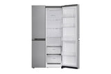 LG 650L Convertible Side-by-Side Refrigerator | Multi-Air Flow, Smart Diagnosis, Shiny Steel | GL-B257JPZ3