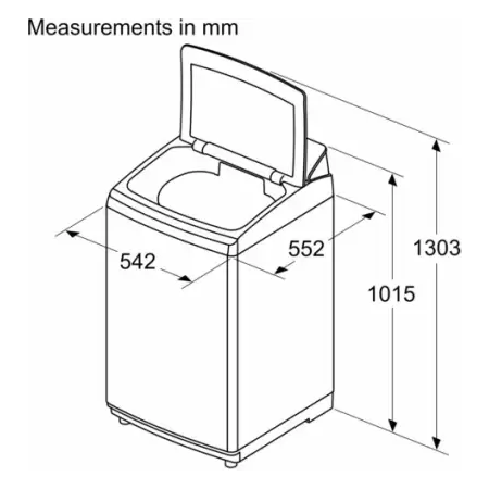 Bosch Washer: 8 kg, grey elegance for superior cleaning.