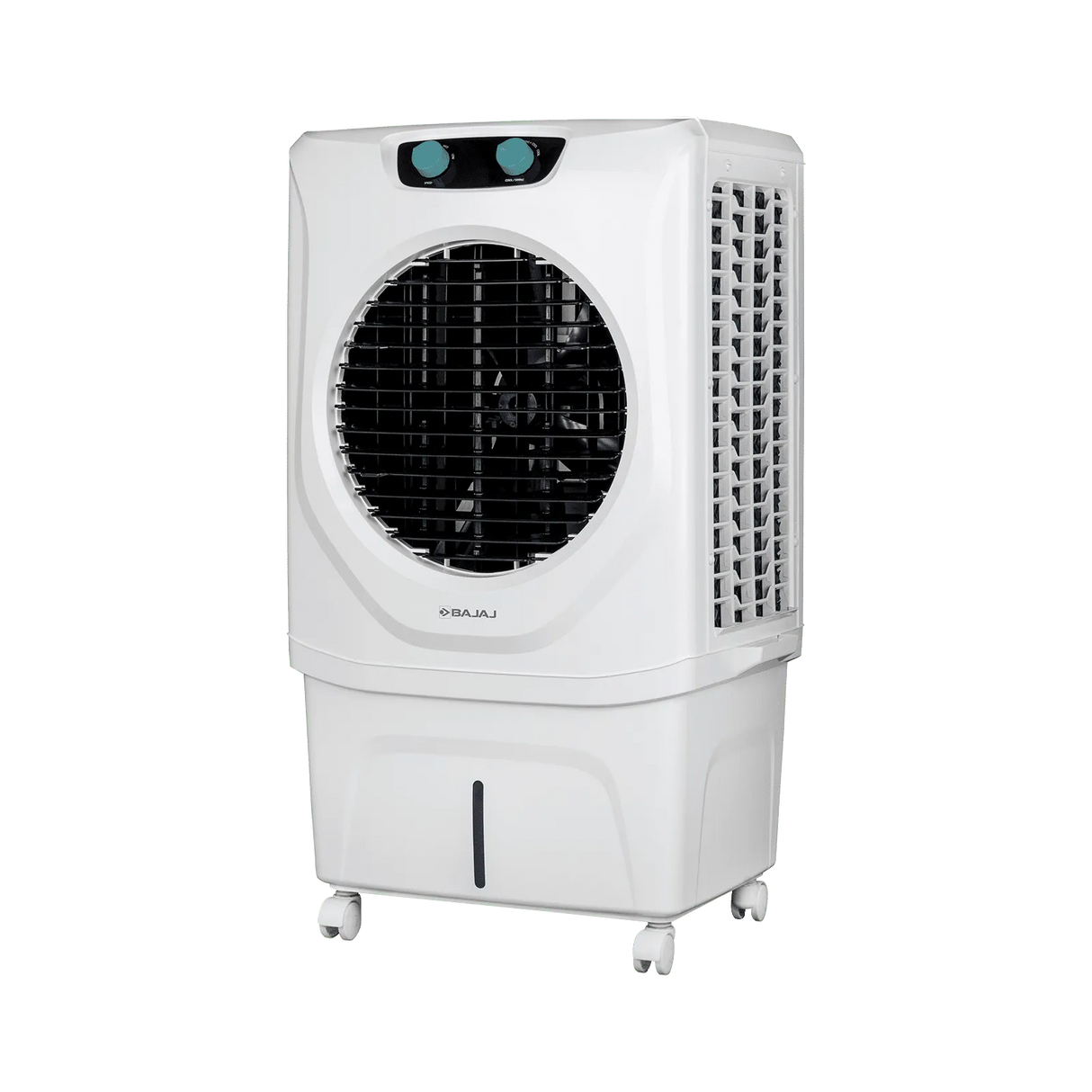 Bajaj Shield Chisel 74L Desert Air Cooler – Turbo Fan Technology, 4-Way Swing, White
