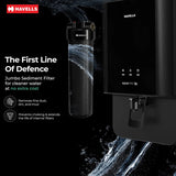 Havells Aquas Pro 3X Water Purifier | RO+UV, 3-Year No-Service Filter Life, White