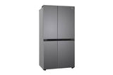 LG GL-B257JDS3 Side-by-Side Refrigerator (650L, Smart Inverter Compressor, Frost Free, Convertible, Multi Air Flow Cooling, Smart Diagnosis, Dazzle Steel Finish, Door Alarm)