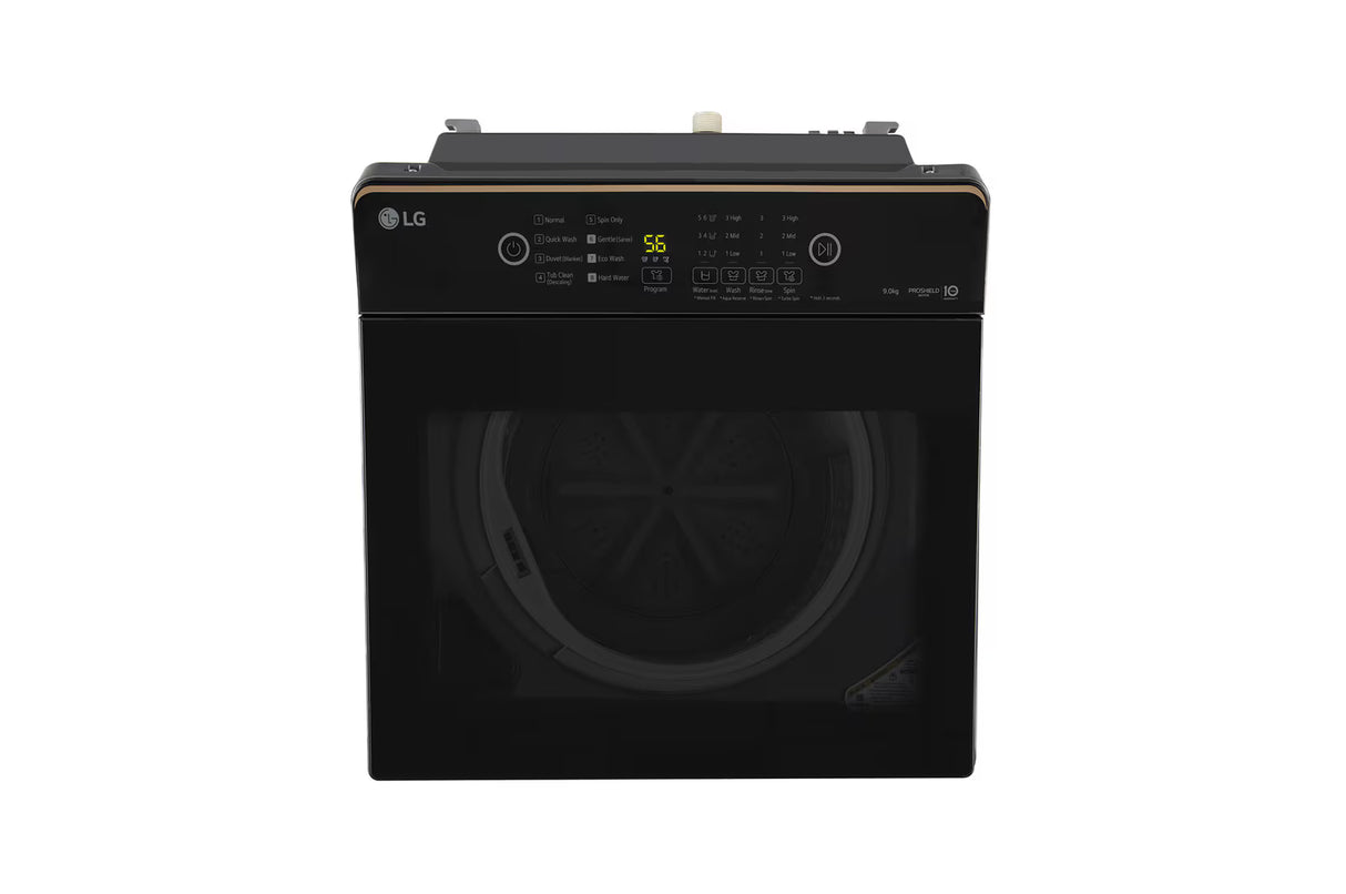 LG 9 kg 5 Star Top Load Washing Machine | T90KMMB3Z | Hard Water Wash, Middle Black