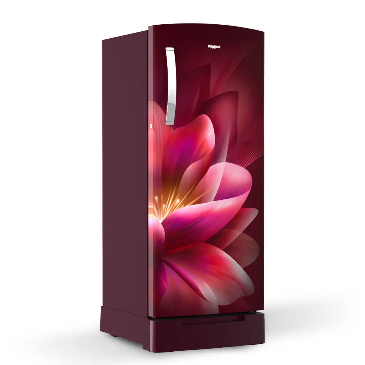 Whirlpool 192L 3 Star Single-Door Refrigerator with Base Drawer | Ice magic Pro | Wine Forest (Wine) | (