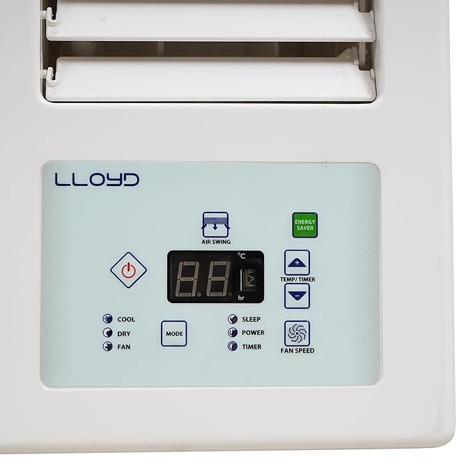 Lloyd 1.5 Ton 5 Star Inverter Window AC | 100% Copper | Clean Air Filter | Blue Fins Coils | R32 Refrigerant | Silent Operation | White | GLW18I5FWPGA