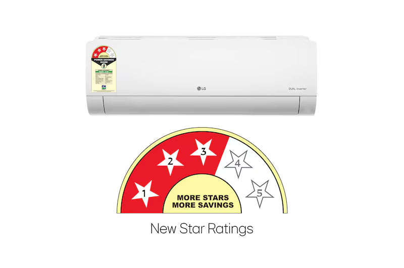 **LG 2.0 Ton 3 Star AI Convertible Split AC with 6-in-1 Cooling, Gold Fin+, Viraat Mode & Diet Mode+ (AS-Q24ENXE, 2026 Model)**