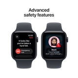 Apple Watch SE 44mm GPS + Cellular | Fall Detection, Crash Detection, Health Tracking, Midnight