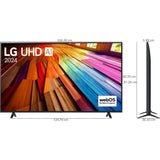 LG 70 inches 177.8 4K Ultra HD ThinQ AI 4K Upscaling α5 AI Processor 4K Gen7 WebOS with Filmmaker Mode Smart LED TV (  Centimeter (70) 70UT80406LA.ATR 2024 Edition, Black)