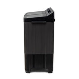 Midea MWMSA120GDX 12 Kg Semi-Automatic Twin Tub Washing Machine | Dual Wave Pulsator, Glass Lid, Black/Grey