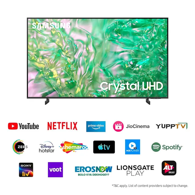 SAMSUNG 138 cm (55 inch) 4K Ultra HD LED Tizen TV with Dynamic Crystal Color (UA55DU8300U)