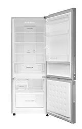 Haier 300 L, 2 Star, BrushLine Silver Finish Bottom Mounted Frost Free Refrigerator