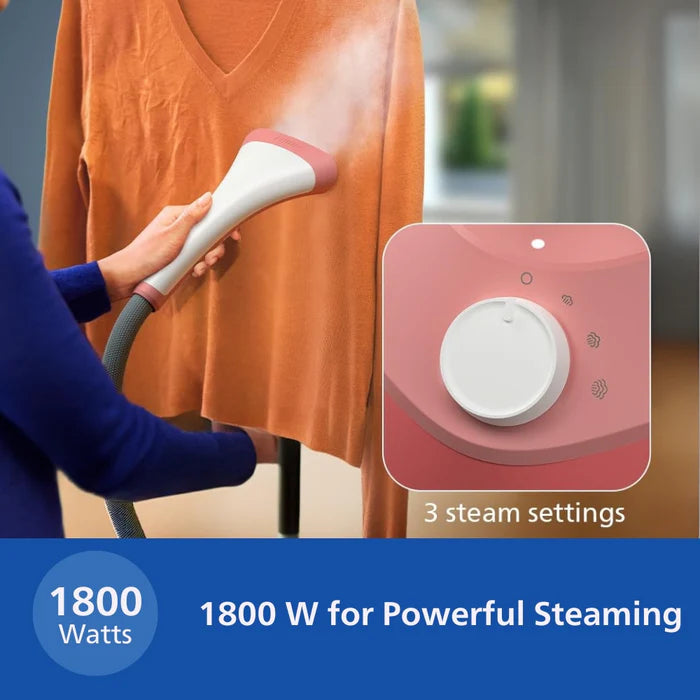 Philips STE1020/40 Standing Garment Steamer, 1800W Powerful Steam, Quick Heat-Up & Wrinkle Removal