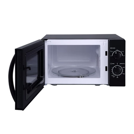 Haier HIL2001MWPH 20L Solo Microwave Oven | 5 Power Levels, 35-Min Timer, Black