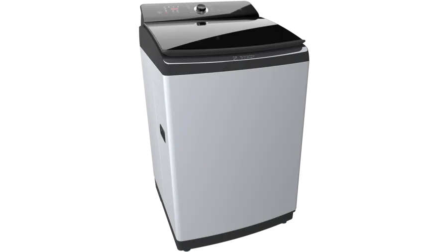 BOSCH 9 kg Fully Automatic Top Load Washing Machine with In-built Heater Silver  (WOI904S0IN)