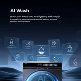 Haier 12 Kg Wi-Fi Fully Automatic Front Load Washing Machine | Direct Motion, 5 Star, Black | HW120-DM14F11BKU1
