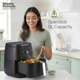 Morphy Richards Digital Air Fryer 5L: Rapid Air Circulation, Touch Panel (Black)