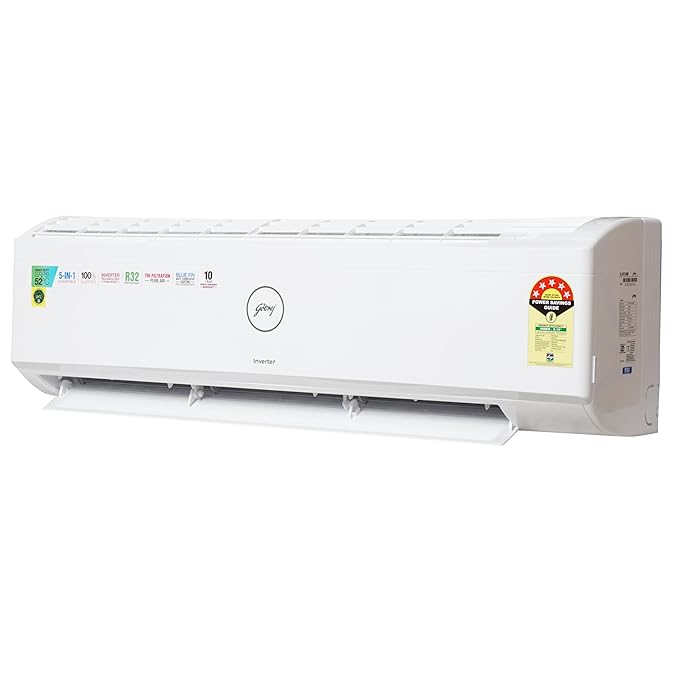 Godrej 1.5 Ton 5 Star Inverter Split AC Copper | Anti-Dust Filter | SIC 18ITC5-WYQ