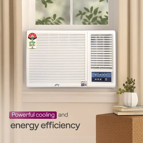 Godrej WIC 18F5TG WA 1.5 Ton 5 Star Inverter Window AC (2026 Model) | 100% Copper Condenser | Turbo Mode | i-Sense Technology | Anti-Dust Filter | R32 Refrigerant | White