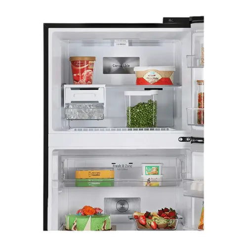 LG 398L Double Door Convertible Refrigerator GLT4026SNBM Frost Free Smart Inverter Auto Smart Connect Black Mirror Multi Air Flow Fridge