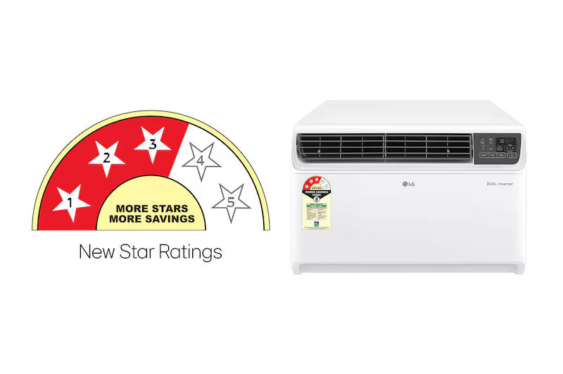 LG 1.5 Ton 3 Star Window AC 2026 Model | Dual Inverter Compressor | 4 ...