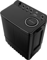 Haier HTW140-196BK 14 Kg Semi-Automatic Top Load Washing Machine | Vortex Pulsator, Oxyi Dry, Black