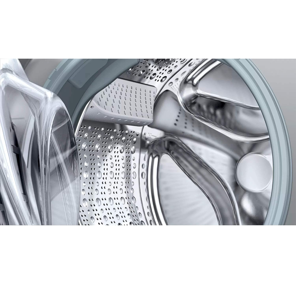 Bosch Washer: 8 Kg, silver sophistication for effective cleaning.