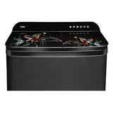Haier 11 Kg 5-Star Semi Automatic Top Load Washing Machine | Anti-Bacterial Vortex Pulsator, Softfall Technology, Magic Filter (HTW110-178FLN, Black)
