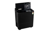 LG 12 Kg Semi-Automatic Top Load Washing Machine | Roller Jet Pulsator, Wind Jet Dry, 5 Star, Onyx Black | PX120A3SO4Z