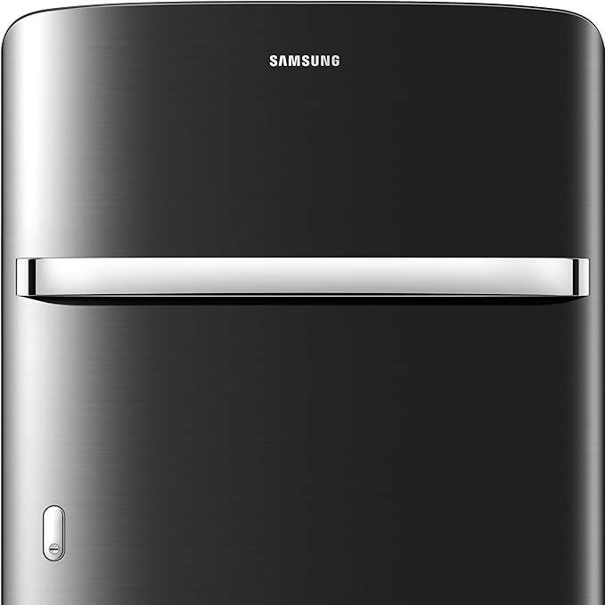 Samsung 215 L, 3 Star, Digital Inverter, Direct-Cool Single Door Refrigerator (RR23D2H23BX/HL, Lux Black, Base Stand Drawer)