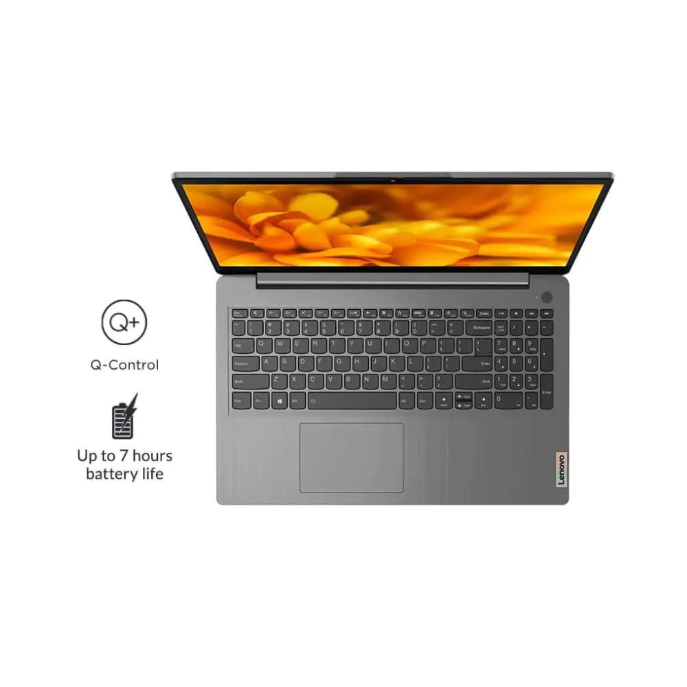 Smart Lenovo Laptop: i3 11th Gen, 8GB RAM, 512GB SSD, Win 11, 15.6", Grey