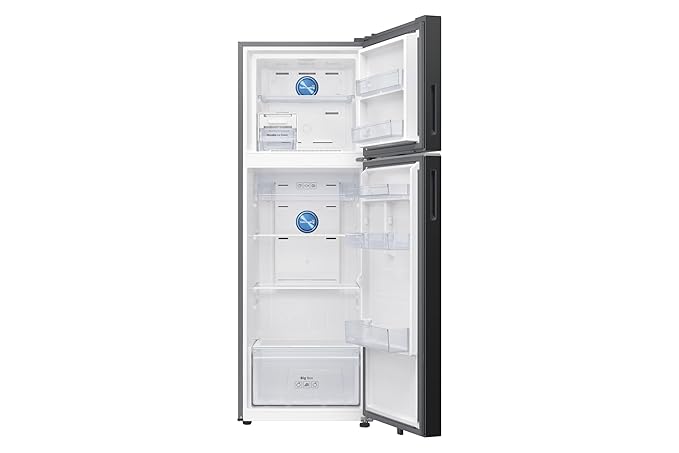 Samsung RT34HG5A42BXHL Double Door Refrigerator (330L, Digital Inverter Compressor, Frost Free, Convertible 5-in-1, Twin Cooling Plus, Wi-Fi Enabled Smart Features, Luxe Black Finish)
