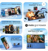 Motorola G57 Power 5G (Regatta, 8GB RAM, 128GB Storage) – Snapdragon 6s Gen 4 & 7000mAh Battery