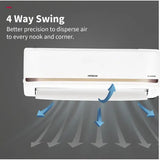 Hitachi 1 Ton 3 Star Inverter Split AC | 100% Copper | ice Clean Technology | 4 Way Swing | Xpandable+ (iZen 3400SXL, RAS.G312PCBISS | White) 2025 Model