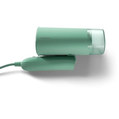 Philips STH3010/70: Green Clothes Steamer for effective and antibacterial fabric care.