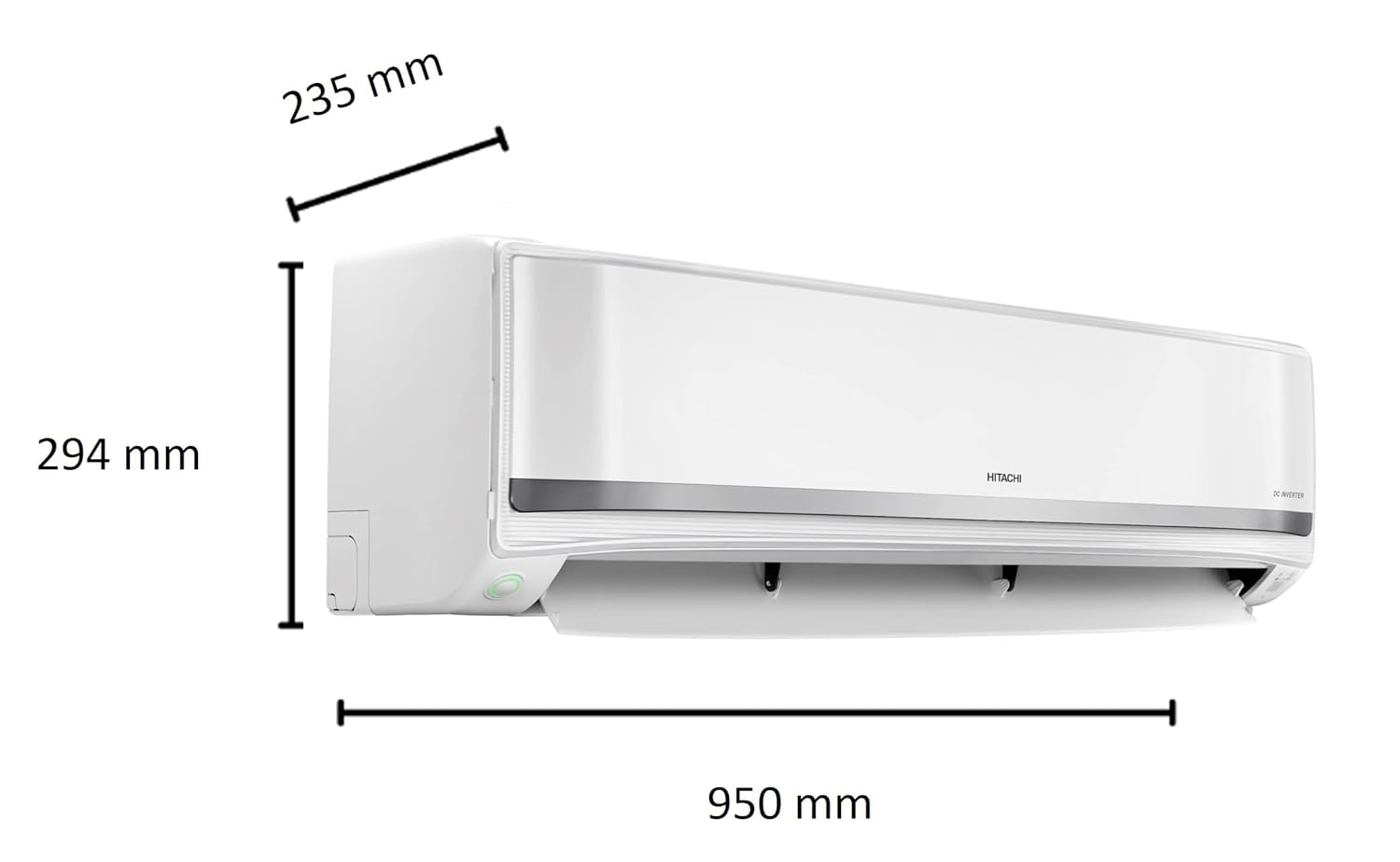 Hitachi 1.5 Ton 5 Star Inverter Split AC 100 Copper Dust Filter RA Electronic Paradise