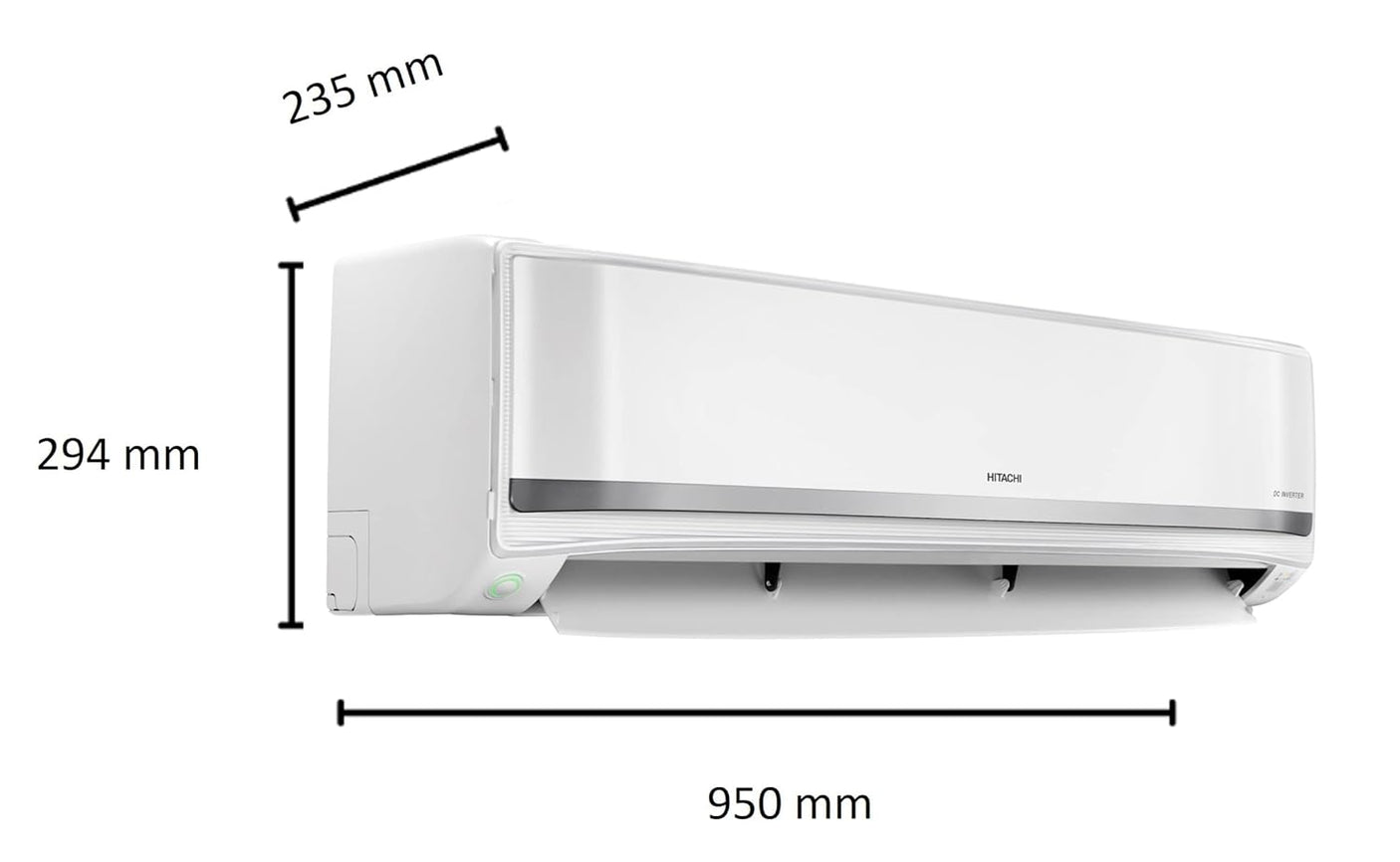 Hitachi 1.5 Ton 5 Star Inverter Split AC (100% Copper, Dust Filter, RASG518PCBISF)