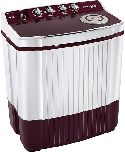 Voltas Beko 7 Kg  Semi Automatic Machine WTT70DLIM (Burgundy)